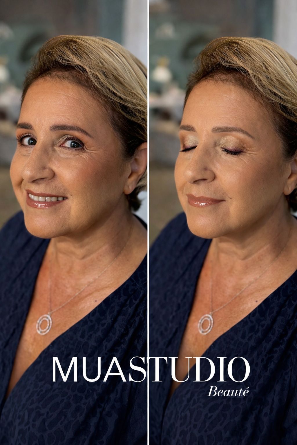 Maquillage yeux bordeaux — regard profond Nouméa